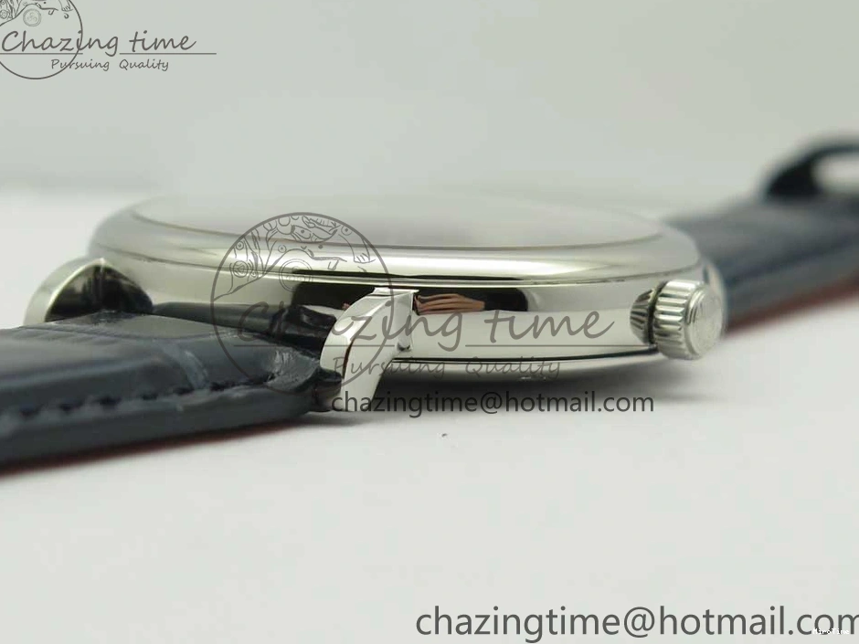 MIROTIME 0103 Portofino Automatic SS FKF 1:1 Best Edition Blue Dial on Blue Leather Strap A Cozy 7133